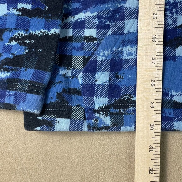 Adidas Hoodie Mens Large Blue Digital Camo Sweatshirt Primegreen Pullover Adult - Picture 5 of 13